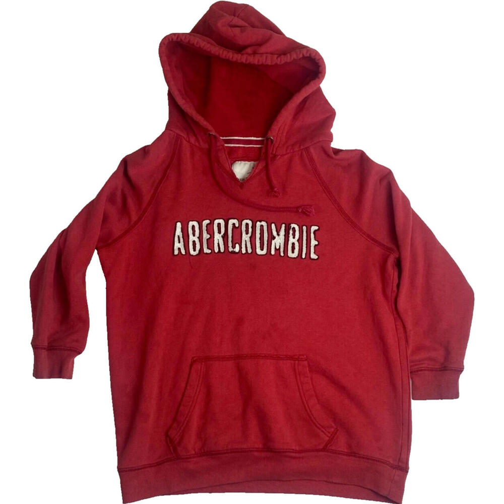 Abercrombie & Fitch Womens Hoodie XL Spell Out Y2K Early 2000s